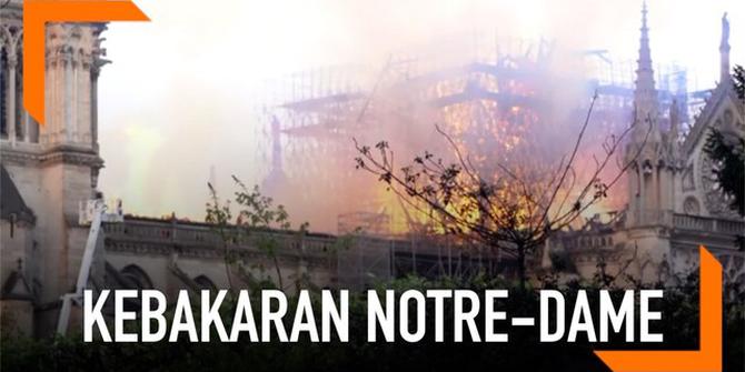 VIDEO: Trending, Duka Warganet Kebakaran Notre Dame Paris