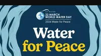 Tema Hari Air Sedunia atau World Water Day setiap tahunnya 22 Maret pada 2024 ini mengambil tema Water for Peace (Air untuk Kedamaian). (www.un.org)