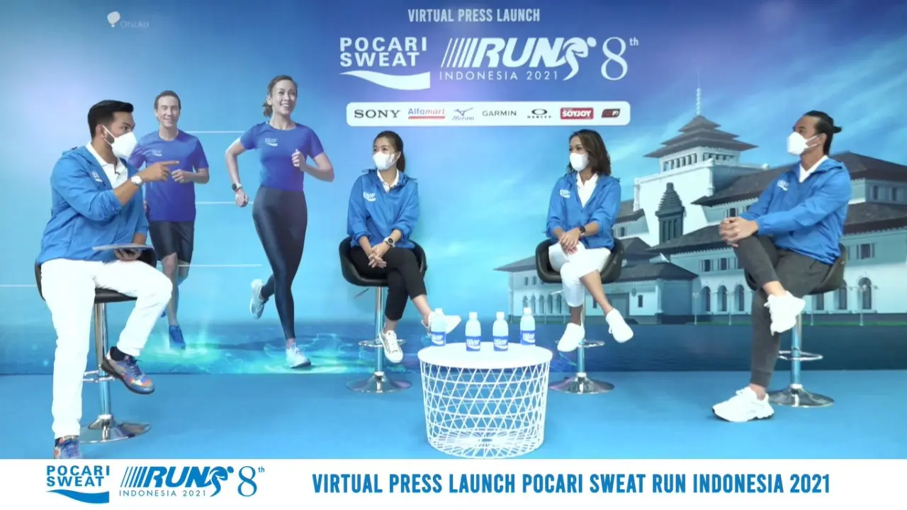 Konferensi pers Pocari Sweat Run Indonesia 2021.
