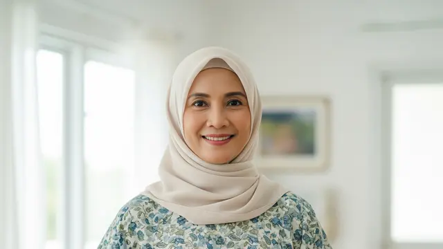 Model Gamis Simple untuk Lansia Tanpa Berlebihan