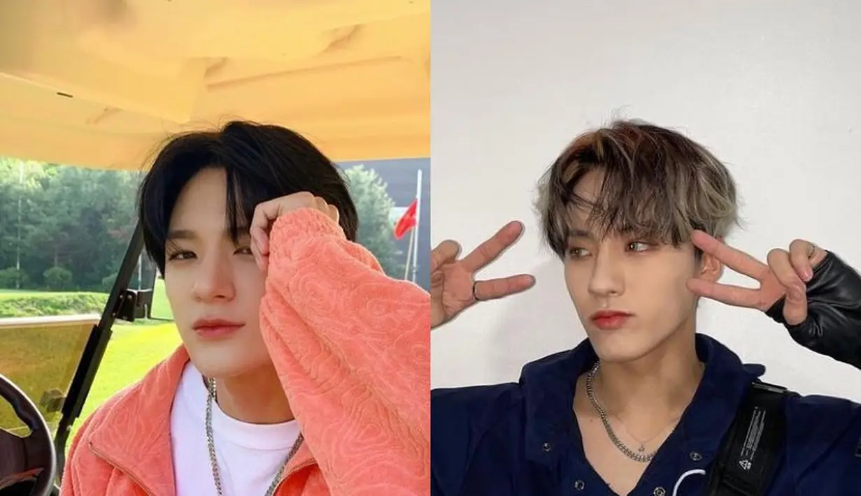 Idol berikutnya adalah dua pria kelahiran tahun 2000. Tak hanya tahun lahir yang sama, keduanya juga memiliki eye smile dan garis wajah yang tajam. Tak heran disebut mirip! (Instagram/nct_dream/official_theboys).