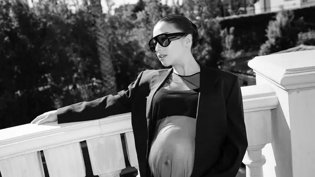 6 Potret Glowing Nikita Willy Lakoni Maternity Shoot di Luar Negeri, Elegan dengan Crop Top-Baju Transparan