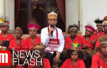VIDEO: Momen Jokowi Bercengkerama Dengan 30 Anak SD dari Papua