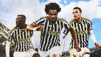 Juventus - Ilustrasi Victor Boniface, Joshua Zirkzee, Mason Greenwood (Bola.com/Adreanus Titus)
