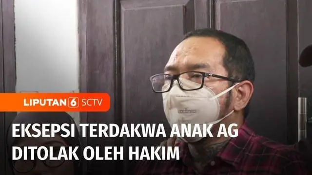 Hakim Pengadilan Negeri Jakarta Selatan, menolak nota keberatan atau eksepsi, yang diajukan terdakwa anak AG, dalam kasus penganiayaan atas David Ozora. Sementara itu, setelah 43 hari dirawat di ruang ICU, kondisi David Ozora terus membaik dan memper...