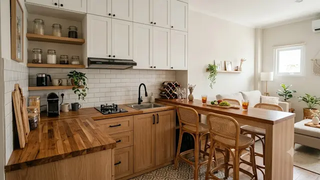 Inspirasi Desain Kitchen Set untuk Dapur Sempit/AI Generated