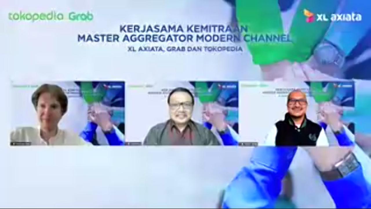 Kerja sama XL Axiata, Tokopedia, dan Grab
