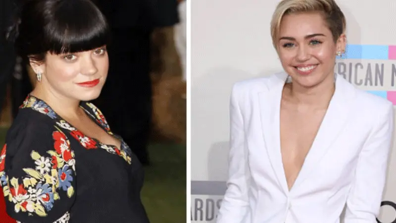 Lily Allen-Miley Cyrus