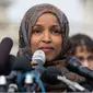 Politikus muslim AS yang berkerudung, Ilhan Omar (AFP/Saul Loeb)