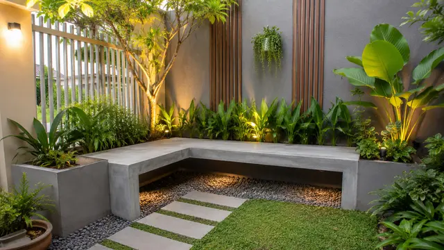 desain bangku taman (AI Generated)