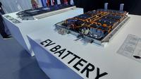 Hyundai Motor Group resmi memulai pembangunan pabrik Hyundai Energy Indonesia (HEI) di Cikarang yang fokus memproduksi baterai kendaraan listrik. (Arief/Liputan6.com)