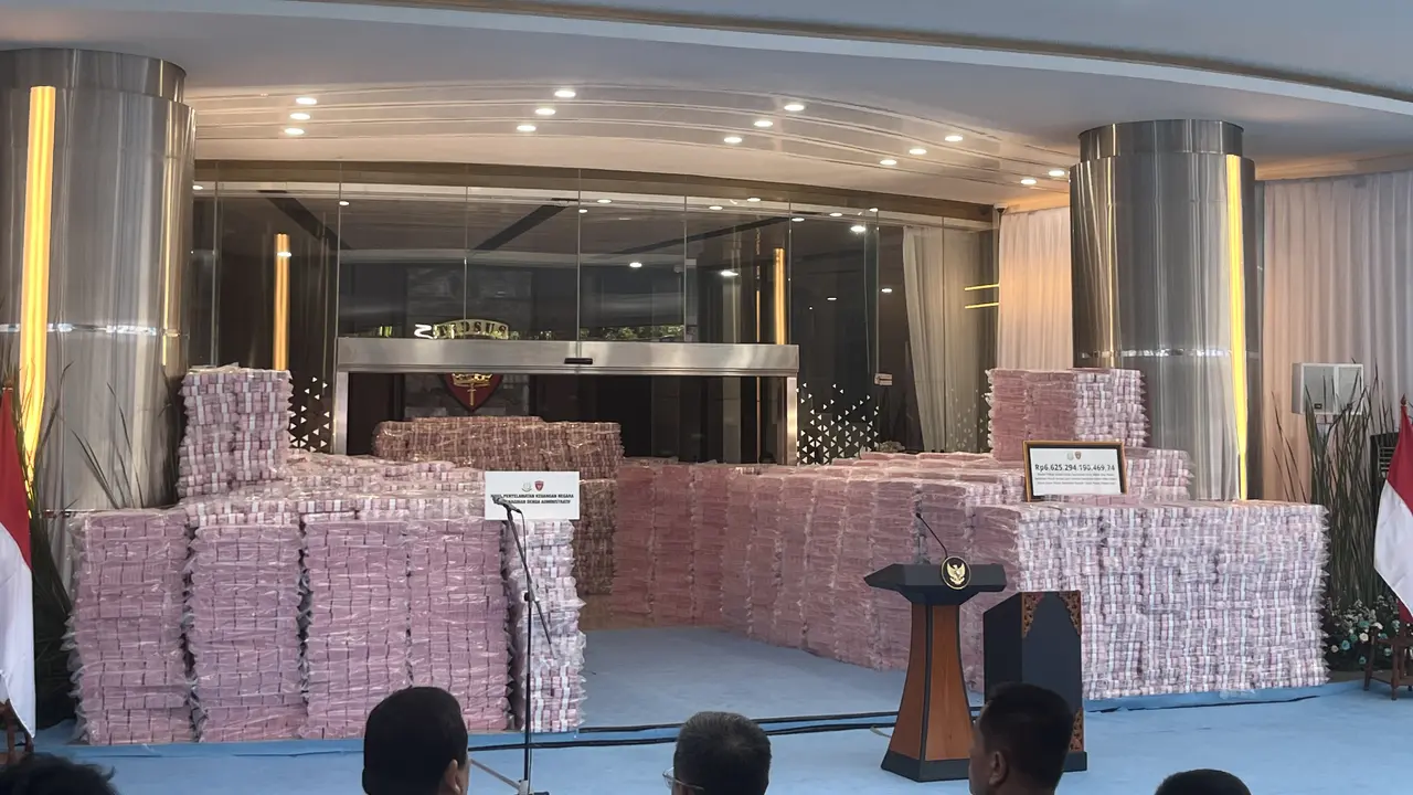 Kejagung Pamer uang hasil sitaan sejumlah kasus