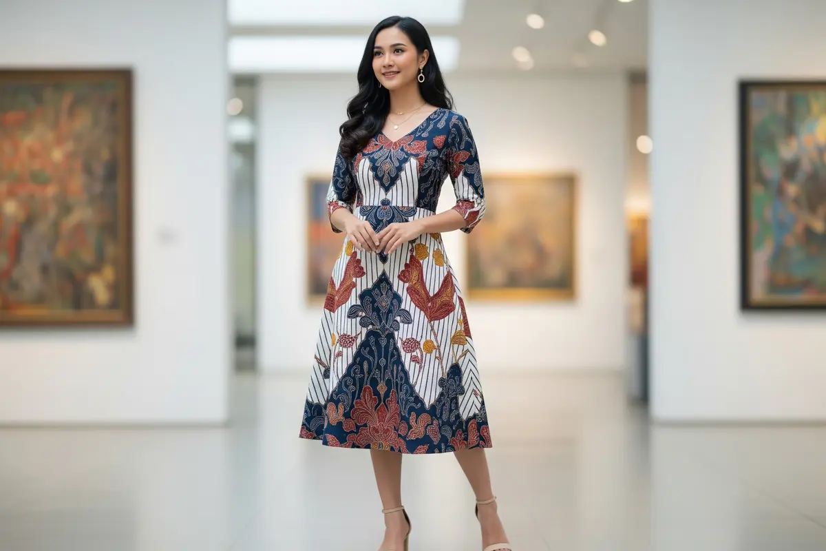 Tren Model Dress Endek Terbaru (Gemini AI)