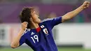 Gol Tadanari Lee di masa extra time mengantar Jepang mengalahkan Australia 1-0 dalam partai final Piala Asia di Doha, Qatar, 29 Januari 2011. AFP PHOTO/KARIM JAAFAR