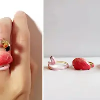 Selain menggemaskan, miniatur hewan ini pun nampak cantik dijadikan sebuah cincin. (via: Boredpanda.com)