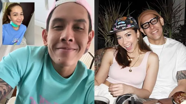 Rayakan Ulang Tahun Suami dari Ruang Isolasi, Ini 6 Momen Manis Andrea Dian dan Ganindra Bimo