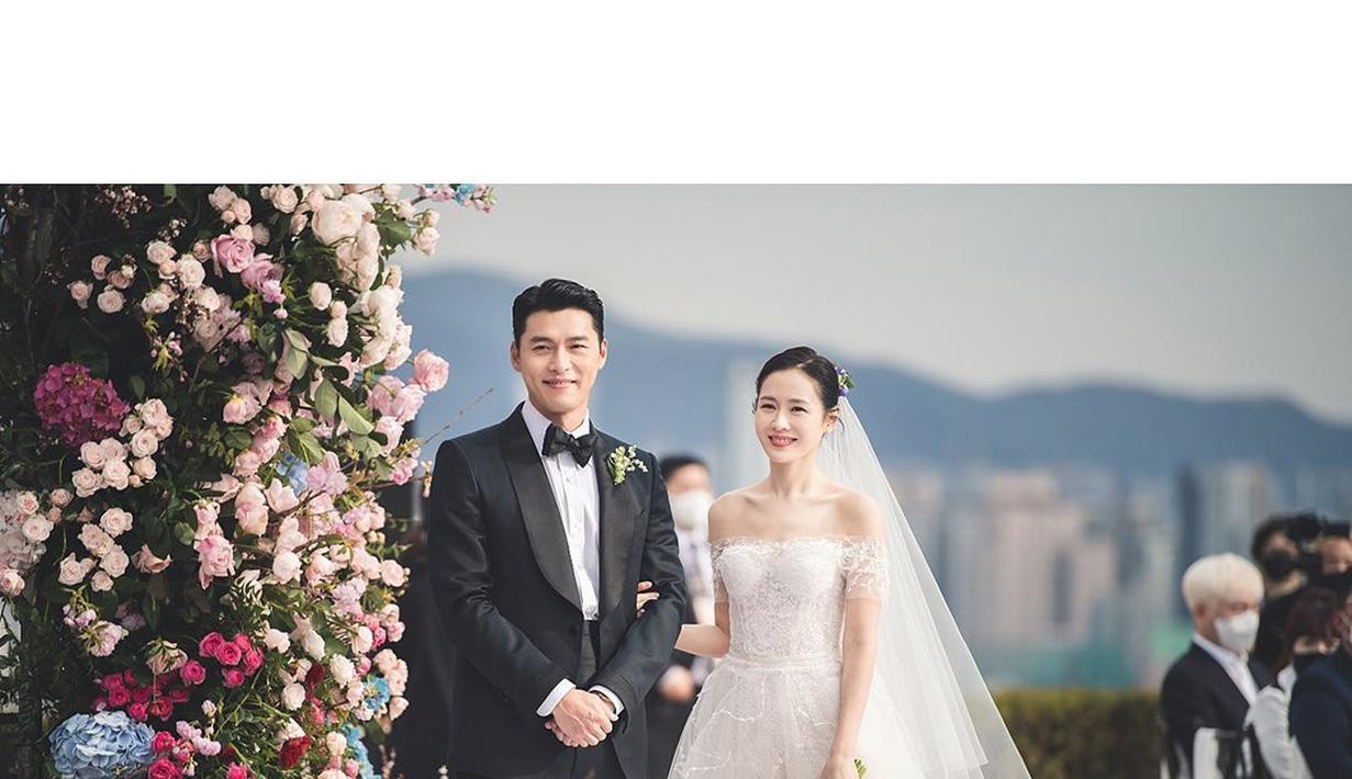 Potret Busana Pengantin Terbaru Dirilis Saat Hyun Bin Son Ye Jin Bulan