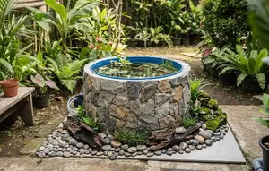 Cara Membuat Kolam Mini dari Tandon Bekas, Solusi Hemat untuk Mempercantik Halaman Rumah