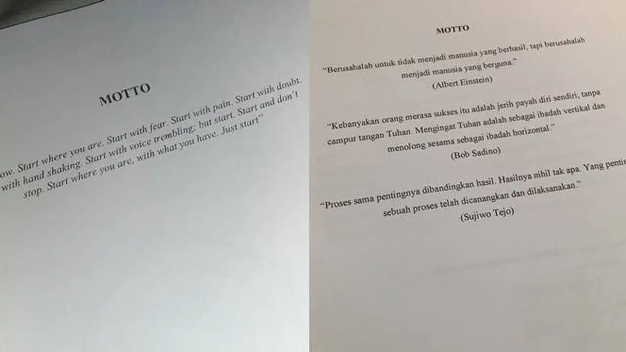 Akhirnya Lulus Kuliah, Ini 6 Motto Hidup dalam Skripsi yang Bikin Semangat