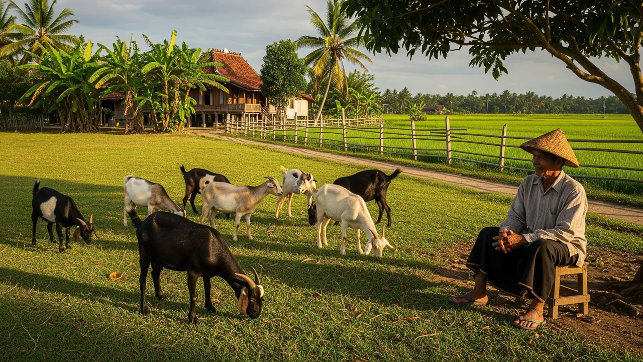 Ternak Kambing/Domba Skala Kecil/Gemini AI