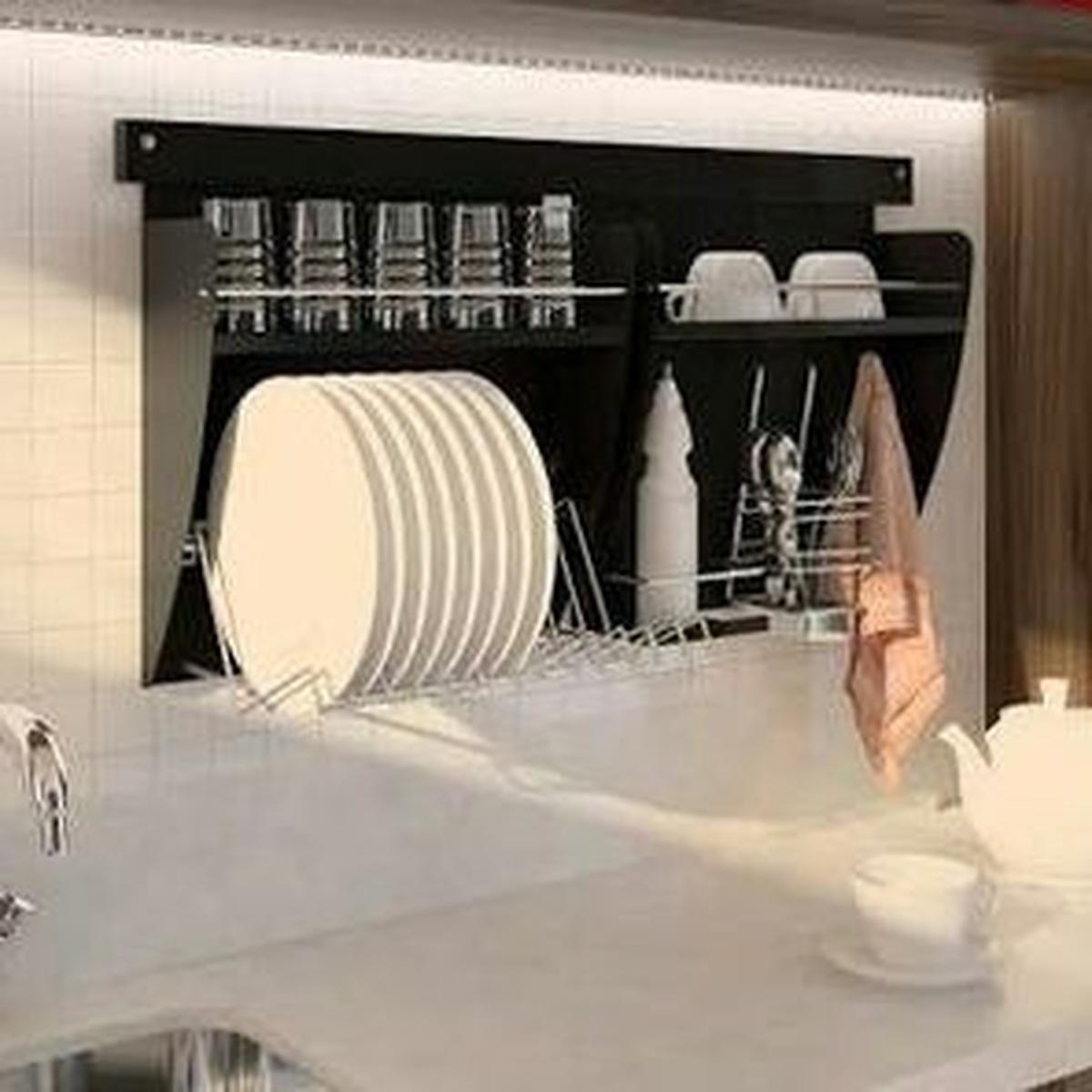 Rak Dapur dengan desain sederhana dan minimalis