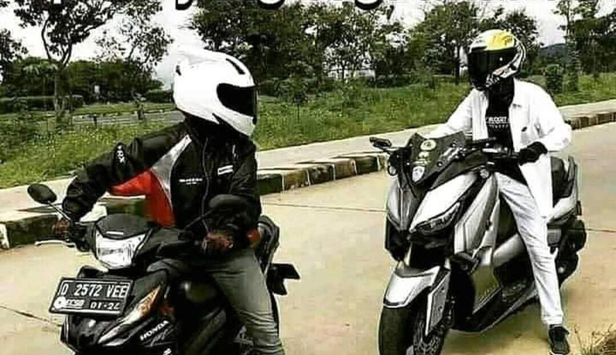 Sebesar apapun motornya, bakal nyerah kalau udah dicegat Revo Koperasi. (Source: facebook.com/ Semaras.Sia)