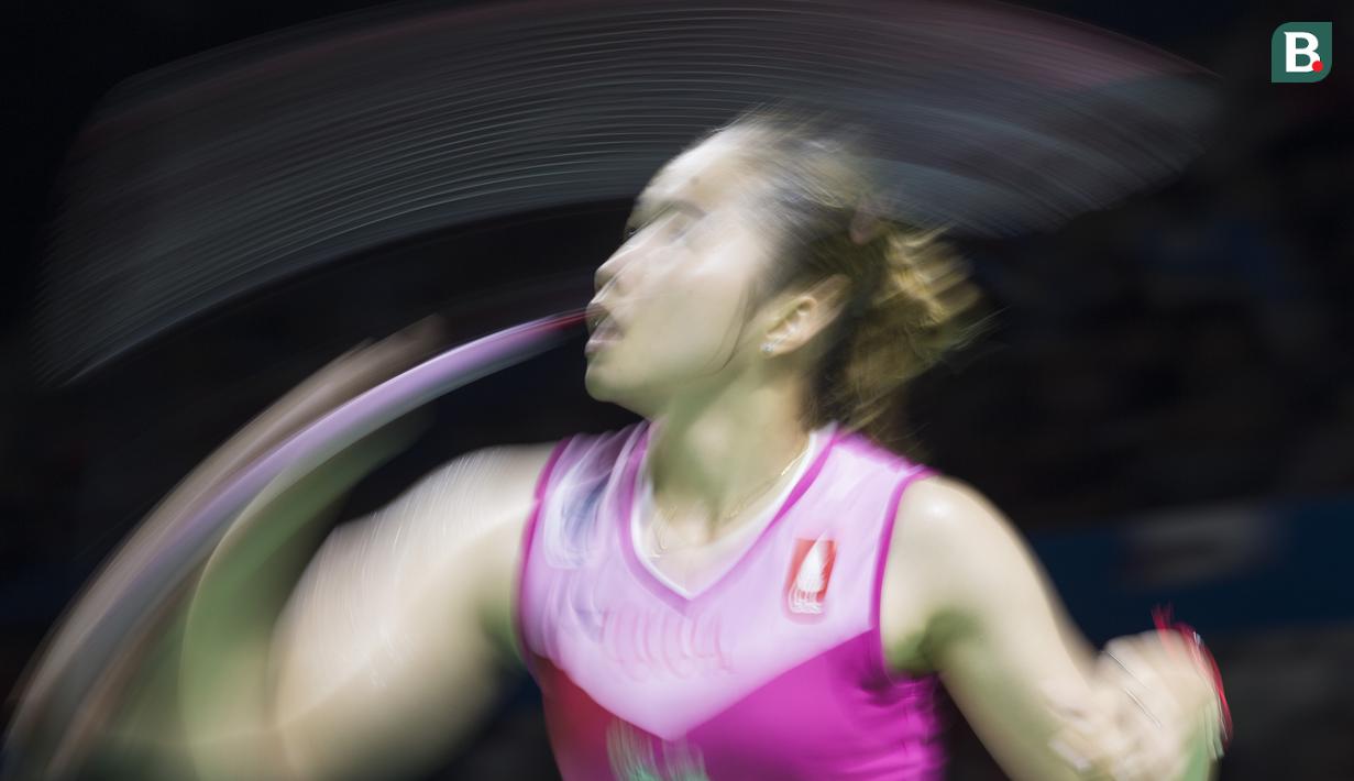 Sepanjang tahun 2019, Ratchanok Intanon sudah mengumpulkan haduah uang sebesar 69,455 dollar Amerika Serikat atau hampir mencapai 1 miliar rupiah. (Bola.com/Peksi Cahyo)