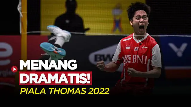 Berita Video, Highlights Pertandingan Perempat Final Piala Thomas 2022 antara Indonesia Vs Jepang pada Jumat (13/5/2022)
