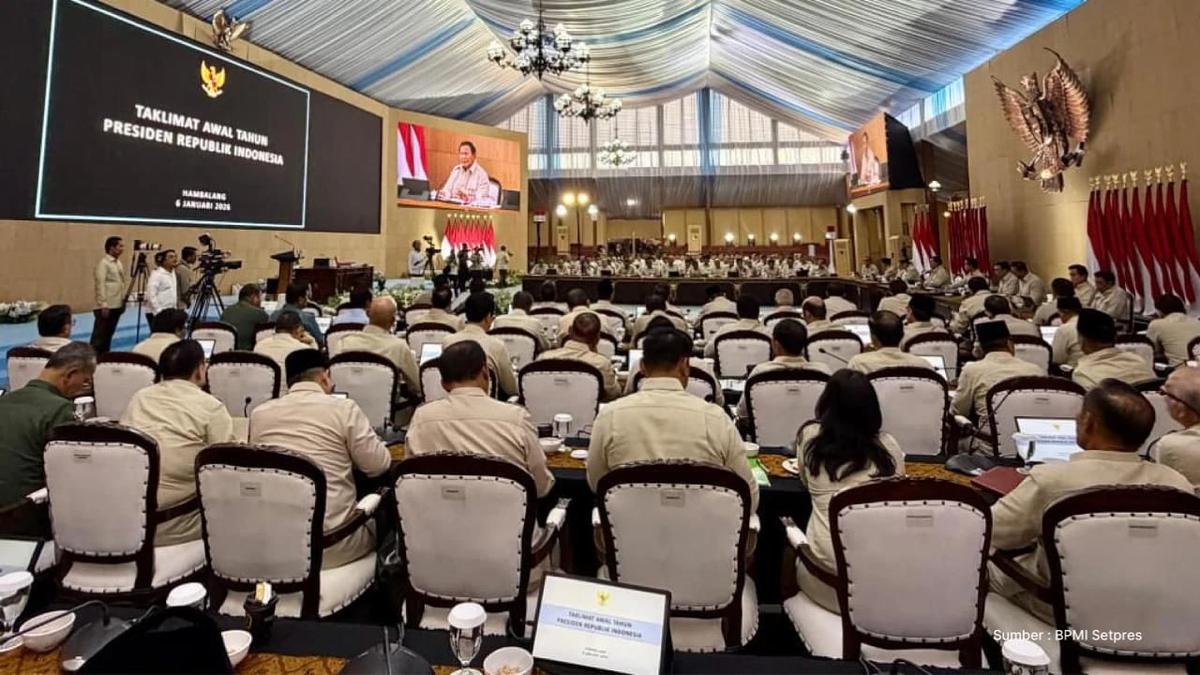 Presiden Prabowo Subianto mengawali tahun 2026 dengan retret bersama Kabinet Merah Putih