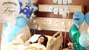 Stevi melahirkan di Rumah Sakit Pondok Indah, Jakarta Selatan, Kamis (21/9/2017). Kabar bahagia itu diunggah oleh pasangan ini. Bayi mungil dengan berat 3,2 kilogram dan panjang 49 centimeter itu diberi nama Raffasya Zayn Pratama. (Instagram/steviagnecya)