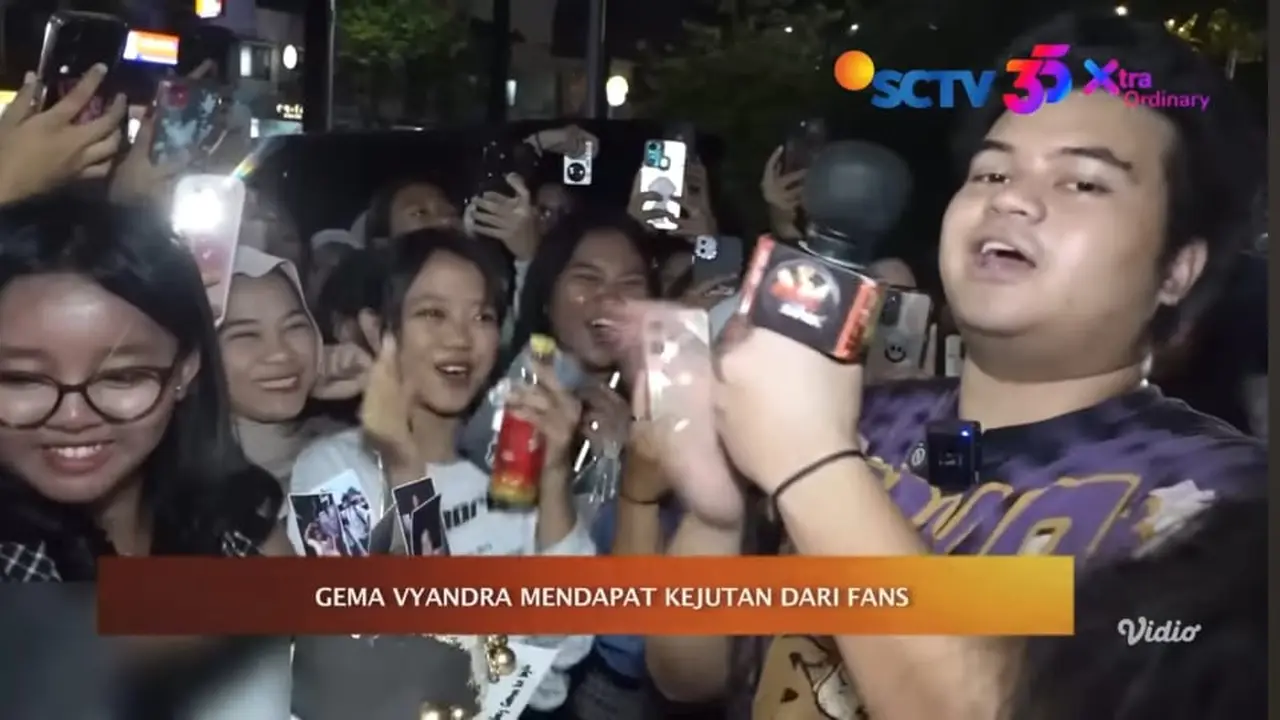 Ultah Gema Vyandra. (Hot Shot via YouTube/ SCTV)