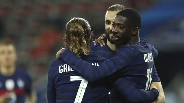 FOTO: Benzema Gagal Penalti, Prancis Cukur Wales 3-0 dalam laga Uji Coba Menjelang Euro 2020