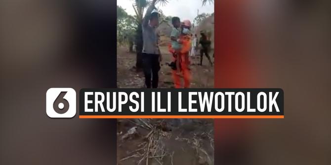 VIDEO: Lari dari Erupsi Gunung Ili Lewotolok, 5 Anak Tersesat dan Ditemukan dalam Keadaan Sekarat