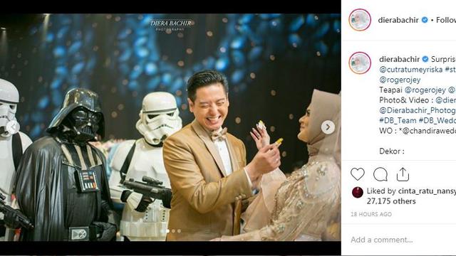 Cut Meyriska dan Roger Danuarta (Foto: Instagram/@dierabachir)