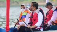 Presiden Joko Widodo (Jokowi) meresmikan Bendungan Bintang Bano di Kabupaten Sumbawa Barat, Nusa Tenggara Barat. (Dok. Kementerian PUPR)