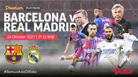 Link Live Streaming El Clasico : Barcelona vs Real Madrid di Vidio Malam Ini. (Sumber : dok. vidio.com)