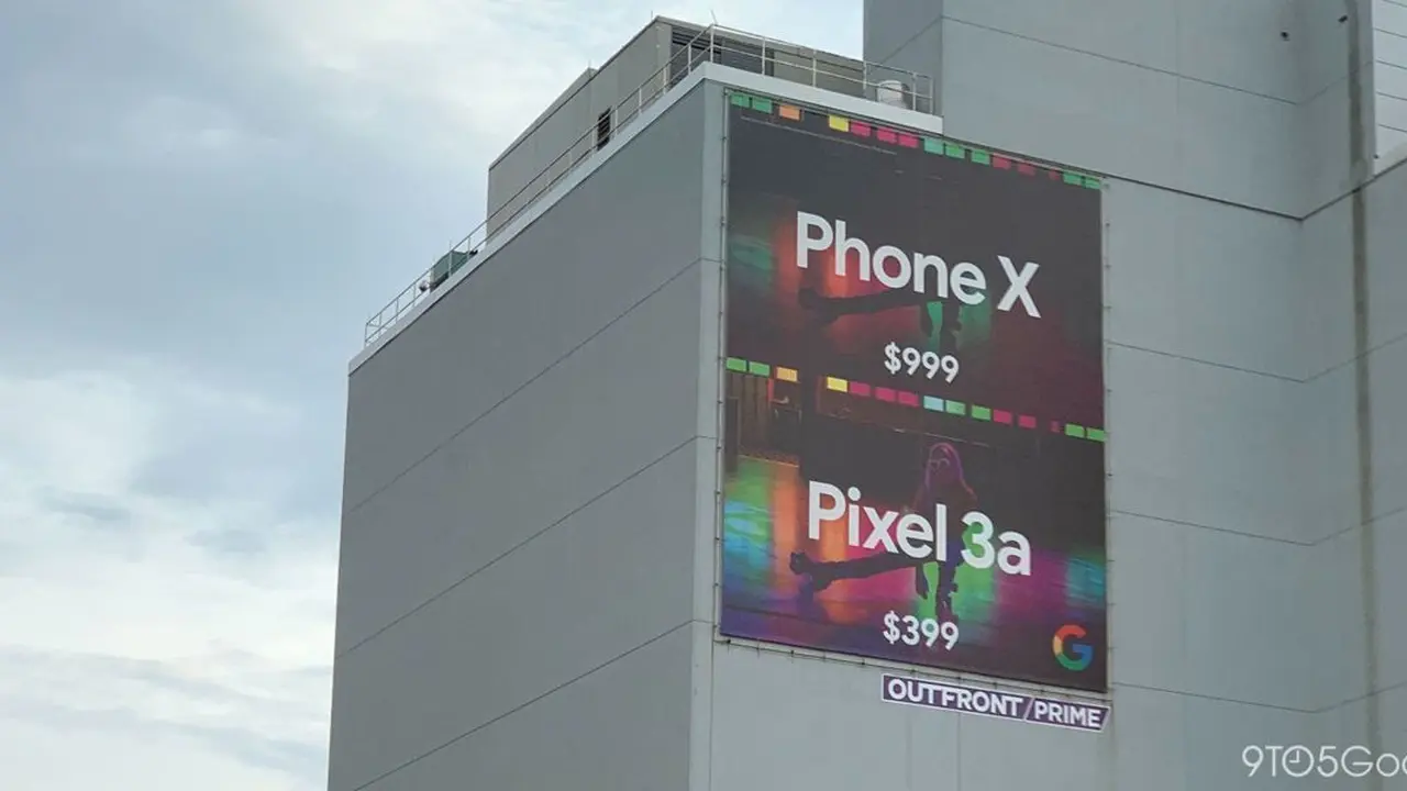 Iklan Google Pixel 3a yang menyebut "Phone X", merujuk pada iPhone X? Sumber: Ubergizmo
