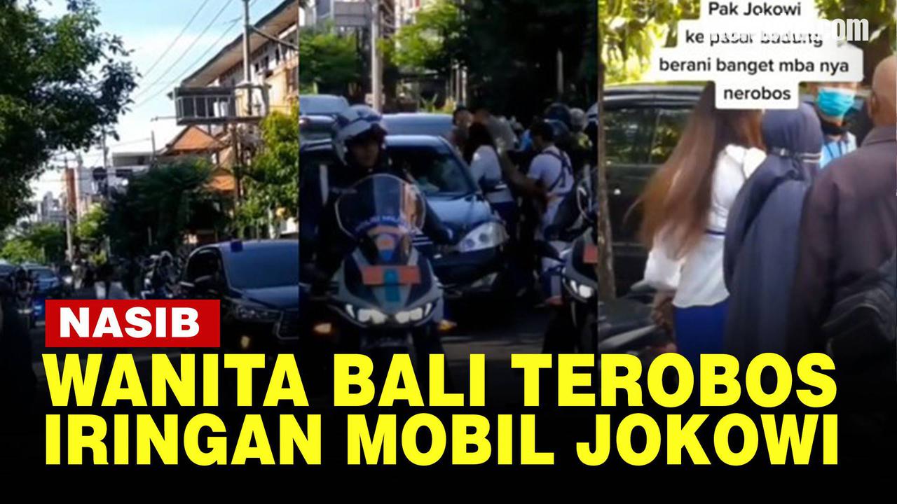 VIDEO: Paspampres Panik Wanita Bali Terobos Iringan Mobil Jokowi, Begini Nasibnya