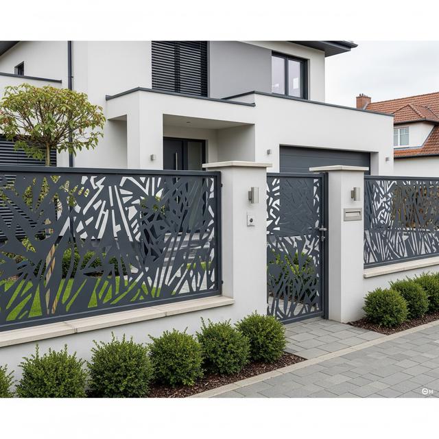 Model Pagar Besi Minimalis Anti Maling dan Anti Ular (Image by Gemini AI)