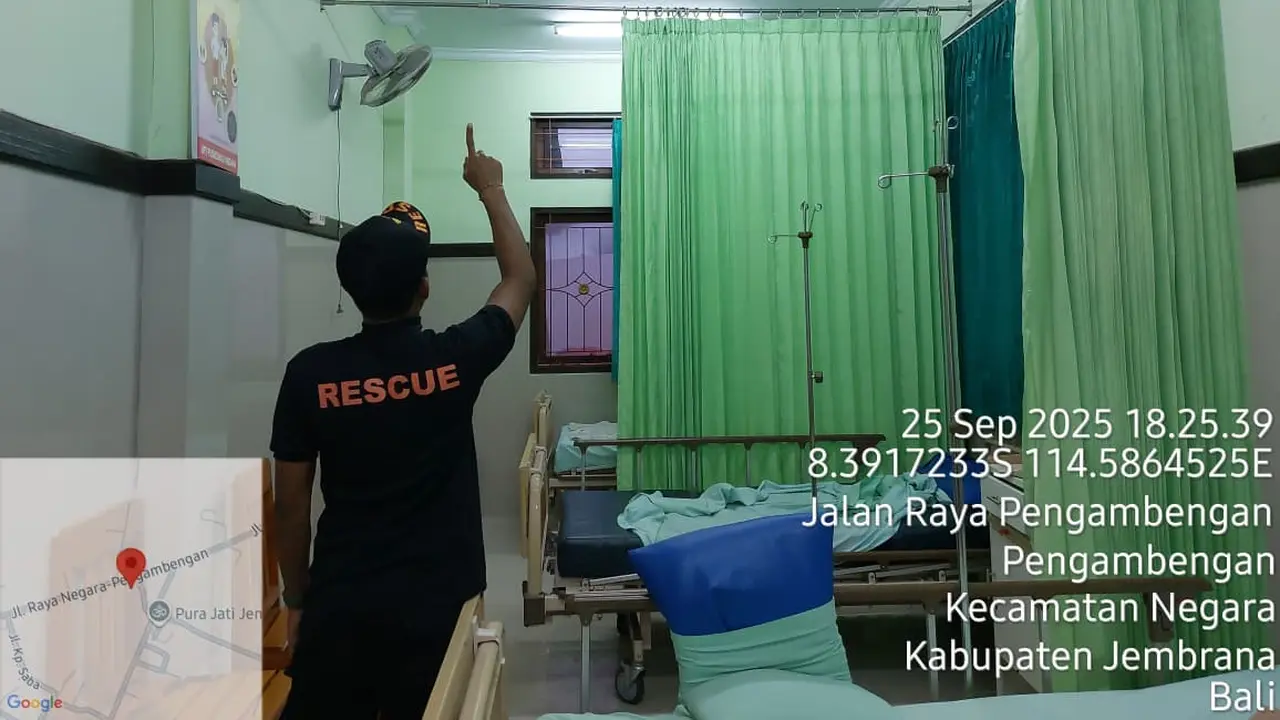 Puskesmas di Bali Rusak Akibat Gempa di Banyuwangi