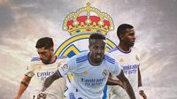 Real Madrid - Federico Valverde, Eder Militao, Rodrygo (Bola.com/Adreanus Titus)