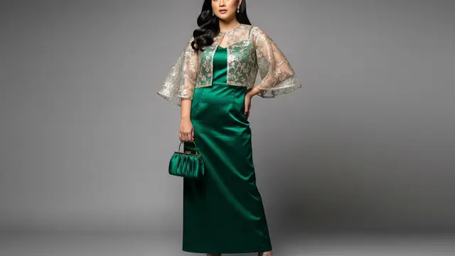Outer Crop Organza Elegan