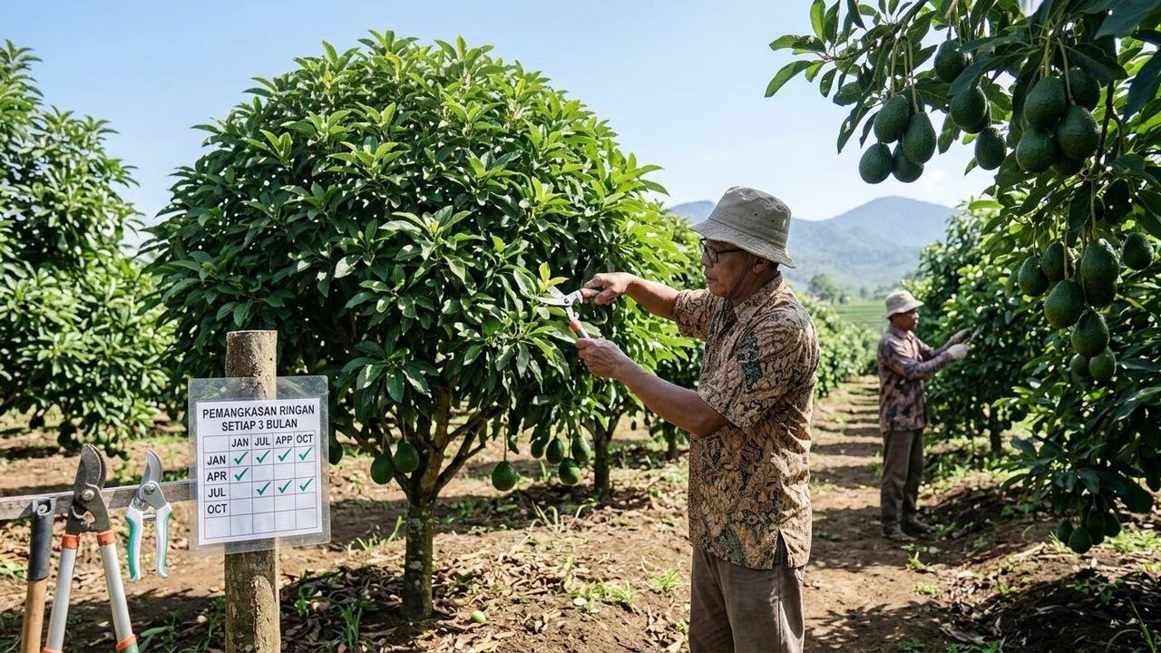 Pemangkasan Rutin Pohon Alpukat