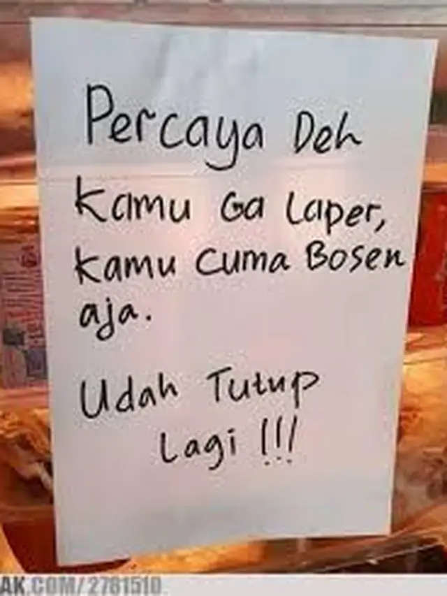 6 Tulisan Nyeleneh di Pintu Kulkas Ini Bikin Tepuk Jidat