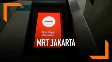 Warga mengeluhkan masalah pada mesin tap tiket masuk MRT Jakarta.