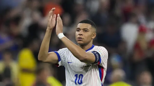 FOTO Kylian Mbappe, Spanyol Vs Prancis di Euro 2024