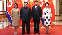 Xi Jinping Tiba di Korut, Disambut Langsung Kim Jong Un