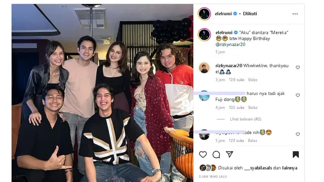 Perayaan ulang tahun Rizky Nazar ke 27 (Foto: elelrumi)
