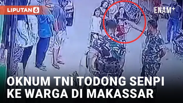 Viral! Oknum Prajurit TNI Todong Pistol ke Warga di Makassar