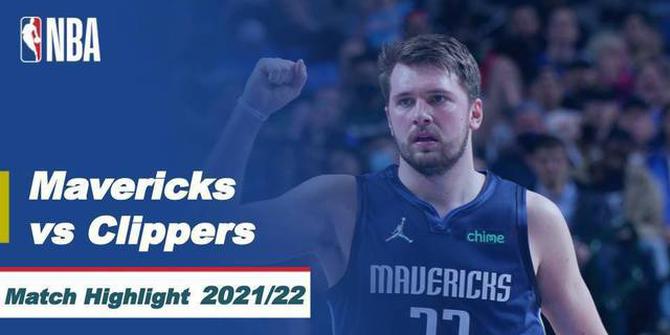 VIDEO: Luka Doncic Tampil Menggila, Dallas Mavericks Raih Kemenangan atas LA Clippers 112-105 di NBA